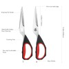 LIVINGO Kitchen Scissors Forged Stainless Steel Removable Cooking Scissors Rubber