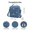 NOL Dual Compartment Insulated Lunch Bag Leakproof Cooler Tote Bag