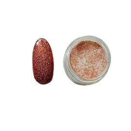 1x Acrylic Powder pot Glitter Collection Nail Extension Art Design Manicure pedicure (Copper Metallic)