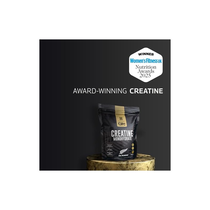 Healthspan Elite All Blacks Creatine Monohydrate (500g) | Increase Physical