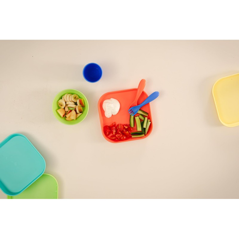 Nuby Good Square Meal Toddler Weaning Bowls - Durable |