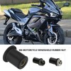 Be In Your Mind 10Pcs M6 Rubber Nuts Motorcycle Windshield