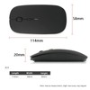 Bluetooth-Maus, Kabellose Bluetooth 5.0-Büro-Maus mit Einstellbarem DPI, Stumm-Maus für OS