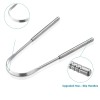 YLYL 3PCS Stainless Steel Tongue Scraper Portable for Adults