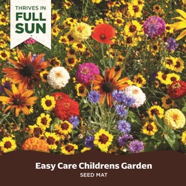 BloomingBulb Seed Mat - Easy to Plant and Grow Garden Seeds - Creates Fragrant, Vibrant Flower Garden (Easy Care Children's Mix)