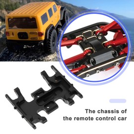 VGOL 1PC Brass Chassis Plate with Screws Compatible with Axial SCX24 AXI90081 Model for 1/24 RC Crawler Chassis Accessories Black and Gold