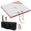 Inflatable Floating Dock, 10ft 8ft 12ft Inflatable Dock Platform, Non-Slip