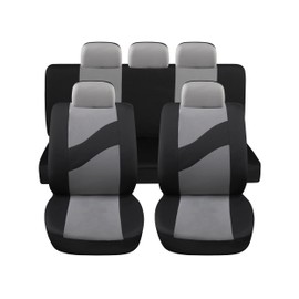 Auto Accessori Lupex Universal Car Seat Covers Set LS08 Colour Grey Front and Rear Polyester Utilitaria No Suv