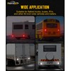 Partsam 2 Rectangle Double Led Trailer Tail Lights 24 LEDs