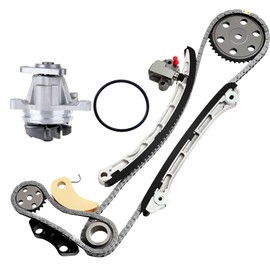 SCITOO Engine Timing Chain Kit with Water Pump - L3K9-11-316 L3K9-14-143 AW4126 Fit For 2004-2013 for Mazda 3 2.3L 2003-2007 for Mazda 6 2.3L 2007-2012 for Mazda CX-7 2.3L 2010 for Mazda CX-7 2.5L