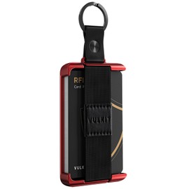 VULKIT Slim Credit Card Holder Minimalist Metal Wallet RFID Blocking Aluminum Case with RFID/NFC Blocking Cards Shield