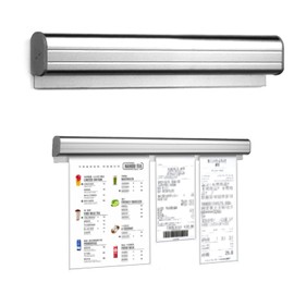 YFFSFDC Order Clipper, Ticket Memo Holder, 11.8 inches (30 cm), Holder, Card Slot, Wall Hanging, Rail, Accounting Tray, Space Aluminum, For Commercial Use, Restaurants, Kitchen, Takeout, Notebook