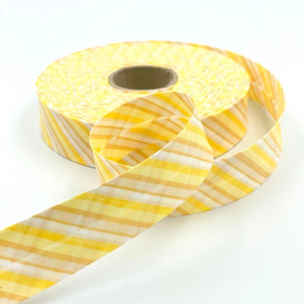 Craft Cult 25mm Wide Tonal Stripe Pattern Bias Binding Tape
