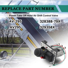 K90 Power Take Off PTO Hoist Air Shift Control Valve Compatible with Truck Trailer Dump Truck Valve Tipper Hydraulic System (Replace# AV-295 AV295 328388-79X 329358X)