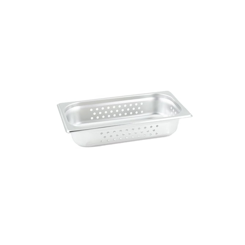 GN Gastronorm Container 1/3 65 mm Perforated Stainless Steel GVK