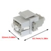 Lind Kitchen Snap-On LC UPC Duplex Fiber Optic Keystone Coupler