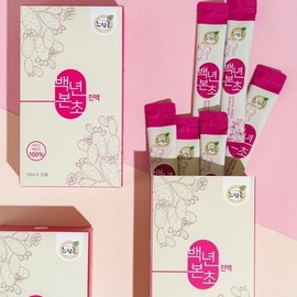 제주산 백년초 엑기스 10포 9박스(새싹콜라겐정 증정 행사) 100% 농축액 선물 고급 명절