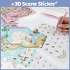 SALUOKE DIY 3D House Stickers, 4 Set Fun Scene Make