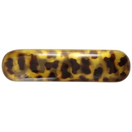 Caravan Basic Full Size Rounded Corner Barrette With A Hand Painted Honey Color