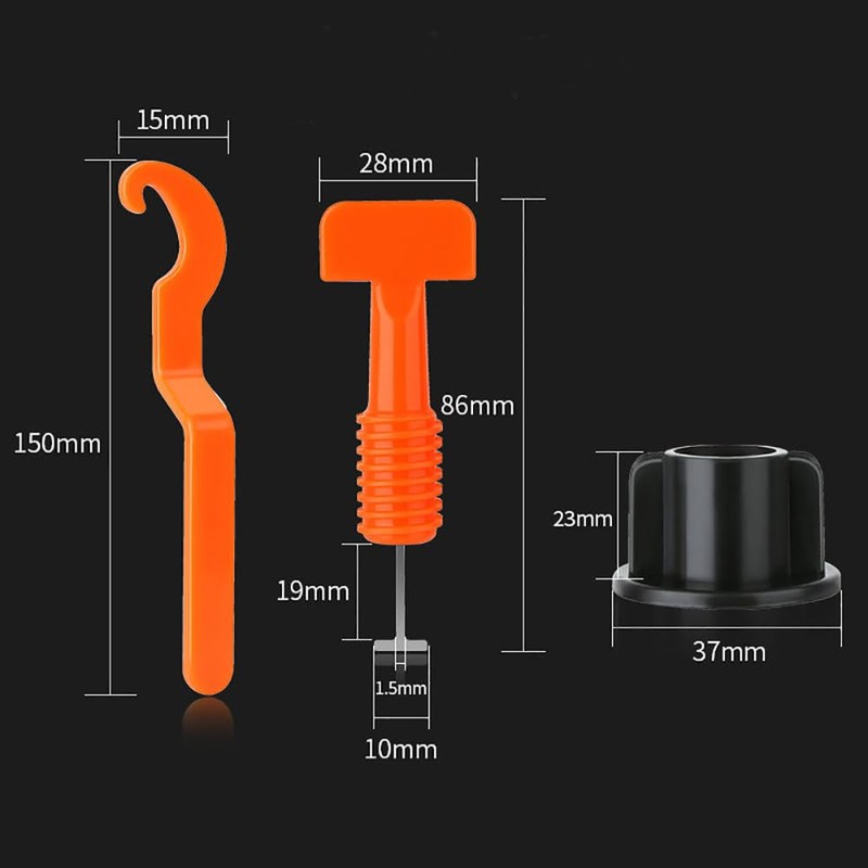 Tile Levelling System Set with Tile Key