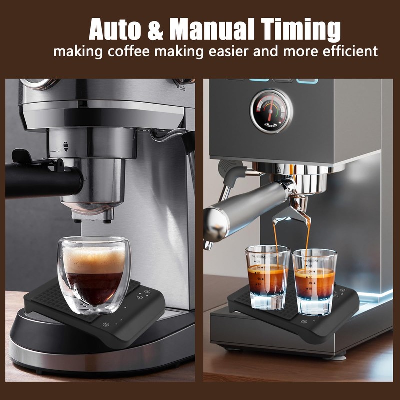 Yopption Digital Coffee Scales with Timer, 3kg/0.1g, Accurate Portable Digital