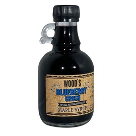 Wood's Syrup Co. Blueberry Crush Maple Syrup - Rich Blend of Local Ingredients - Size: 8.45 oz