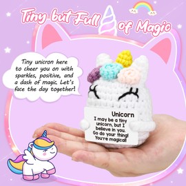 YSFVNP Positive Crochet Animals, Emotional Support Crochet, Positive Crochet Animals, Positive Crochet Delicate Crochet, Suitable as Gifts, Teaching Rewards, Decorations, Souvenirs, Inspire Creativit