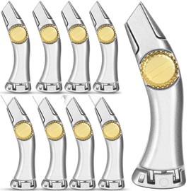 8 Pack Heavy Duty Fixed Roofing Knife with 20 Pcs Replacement Blade, Navajas Para Roofing and Drywall Tools, Shark Vinyl Carpet Knife, Herramientas Para Roofing Utility Cutter