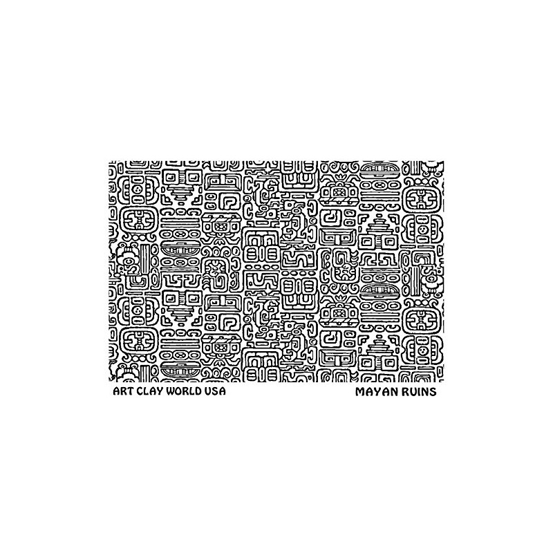Flexistamps Texture Sheet Mayan Ruins Design - 1 Pc.