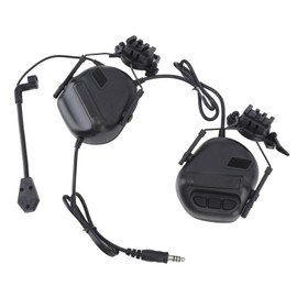 Shooting Earmuffs headset Flexible 360 Degree Rotation Telescopic Ear Headset military ear protection for Military (Black) Earmuffs