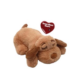 Snuggle Puppy Junior, Heartbeat Puppy Toy for Small Breeds, Smaller Plush Dog Toy with Real-Feel Pulse, Designed for Crate Use and Early Routines - Biscuit