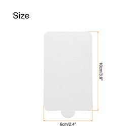uxcell 100pcs Mini Cake Boards, Mousse Cake Cardboards Rectangle Cake Bases Plates Cupcake Dessert Displays Base Tray for Cupcakes, Cakes, Pastries - Grease Proof (White)
