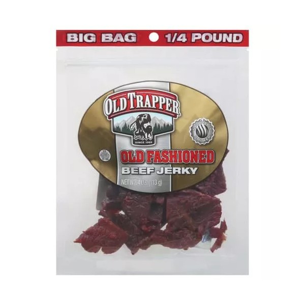 360505036318 Old Trapper Peppered Beef Jerky, 4 oz.