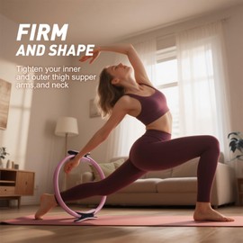 XiaoKJ Home Pilates Kit for Women Pilates Equipment Ring and Ball Set Magic Circle Hoop with 4 Silicone Resistance Bands Compact Toning Fitness Essentials Starter Set Accessories