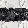 Time to Sparkle Cheesecloth Table Runner 90X400CM - Black