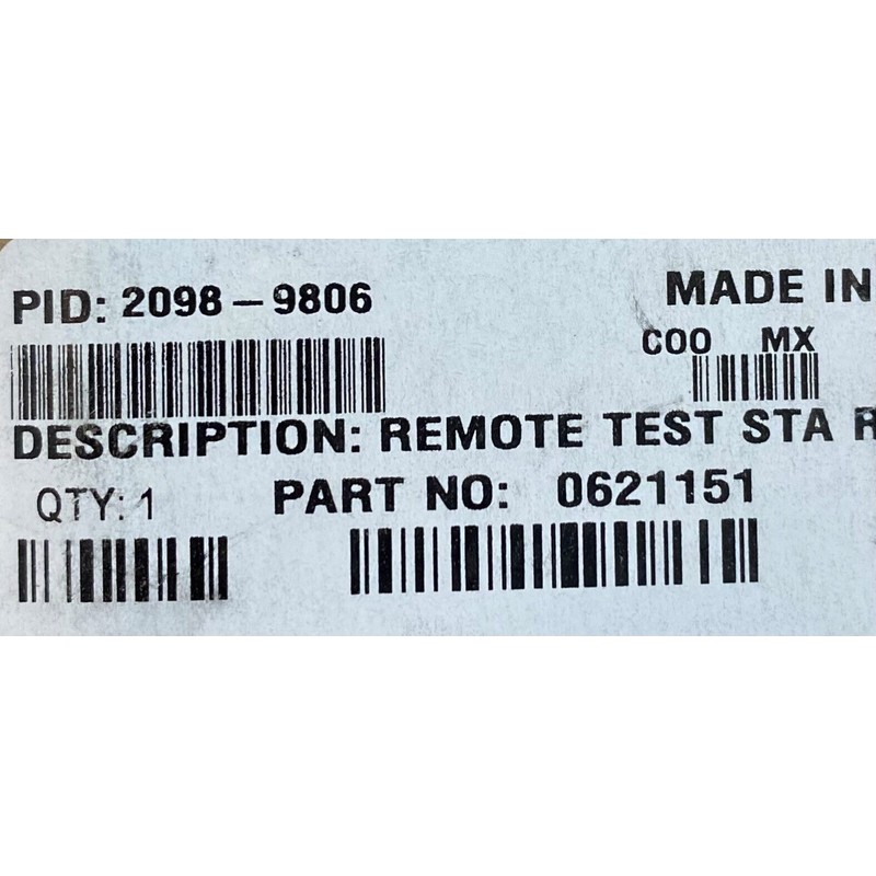 Simplex 2098-9806 Remote Test Station