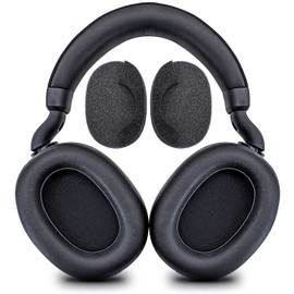 JESSVIT Elite 85h Wireless Headphones Earpads Replacement - Protein Leather Ear Cushions (Black)