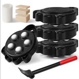 Furniture Lifters for Heavy Furniture - 360°Rotating Furniture Rollers Can Hold Up to 700 Pounds，Piano Appliances DollySelf-Adjusting Base