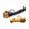 1:50 Engineering Trailer Model Toys Movable Arm Vehicle Model Set