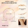 Richapex Tennis Bracelet for Women 18K Gold Plated Elegant Trendy