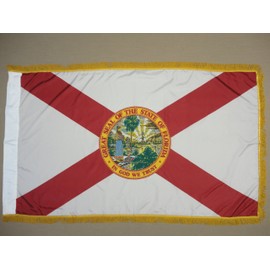 Online Stores, Inc. Florida State Flag 3x5ft Nylon with Indoor Pole Hem and Fringe