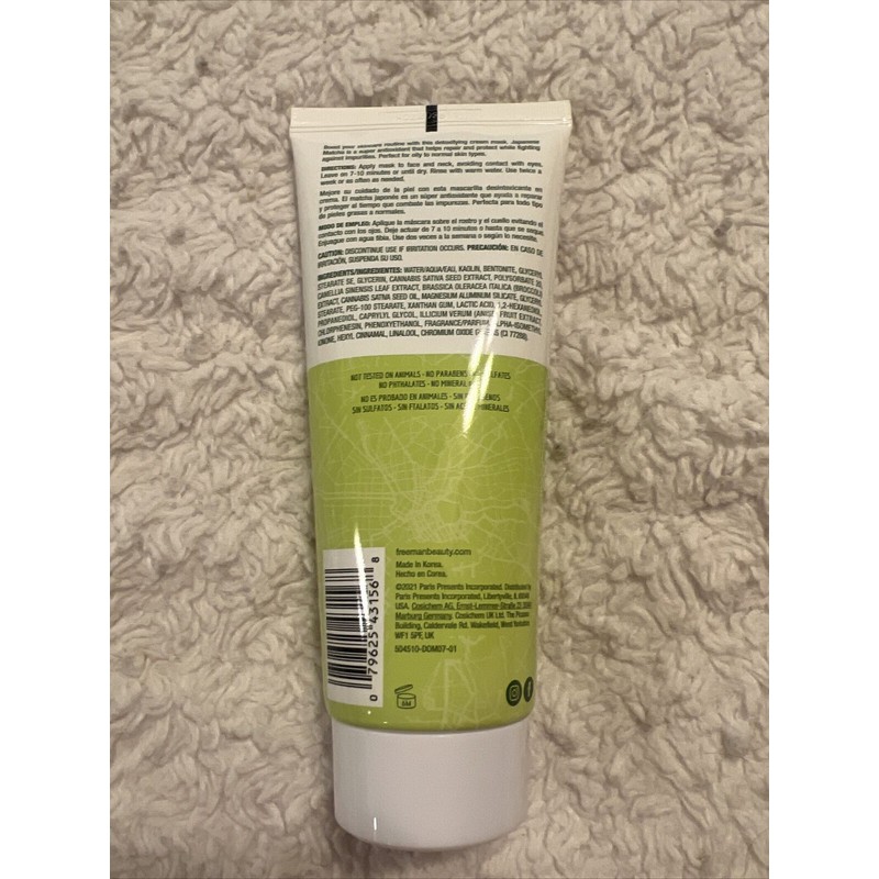 Freeman Japanese Matcha Cream Mask Detoxifying 6oz