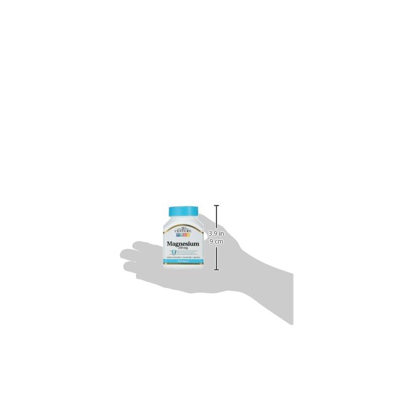 21st century magnesio 250mg, 110 taabletas