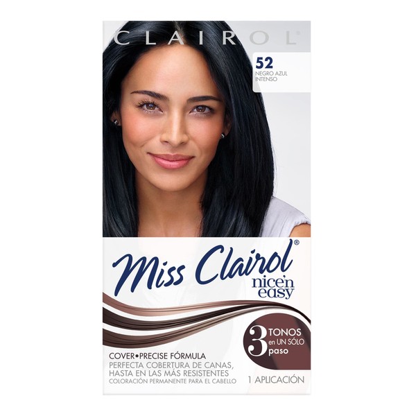Tinte Permanente Miss Clairol 52 Negro Azulado, 0.156 kilograms, 1
