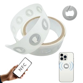 Pack of 60 NFC Stickers, NFC, NFC Chip, NFC Tag, NFC Tag Stickers, RFID Tag, NFC Ntag 213 Tags, Programmable 144 Byte Chip Stickers for All NFC-Enabled Mobile Phones and Devices