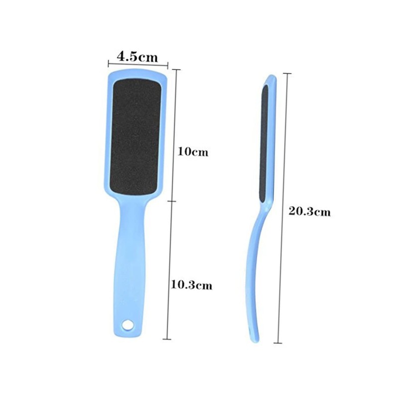 FRCOLOR Professional Tool Stainless Steel Foot File 3 Sandpapers Double