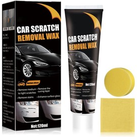 Scratch Repair Wax for Car, 2025 Upgrade Car Scratch Repair Paste Polishing Wax, Premium Car Scratch Remover Kit with Wipe & Sponge for Vehicles for Scratches