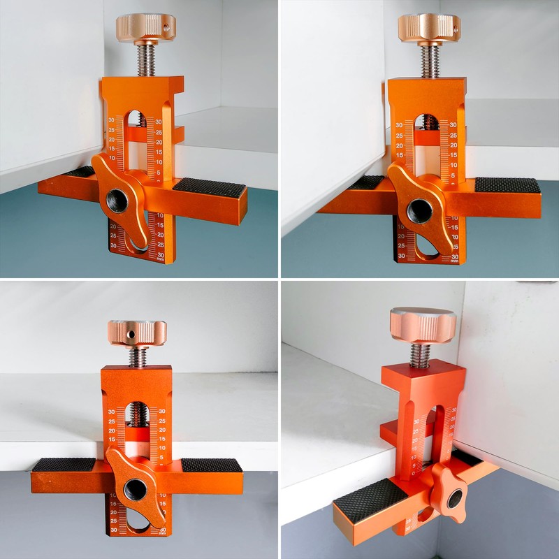 Adjustable Cabinet Door Installation Positioner Jig, Aluminium Alloy Versatile Positioning