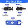 QeeHeng Solar Panel Connector, 6 Pairs Male/Female Solar Connector, IP67