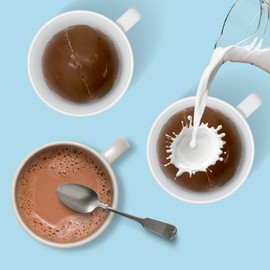 Christmas 2023 Hot Chocolate Melting Balls with Mini Marshmallows, Individually Wrapped Cocoa Melts, Holiday Themed Dessert Drink, Pack of 3, 1.25 Ounces (Hot Chocolate Balls) (Individuals)